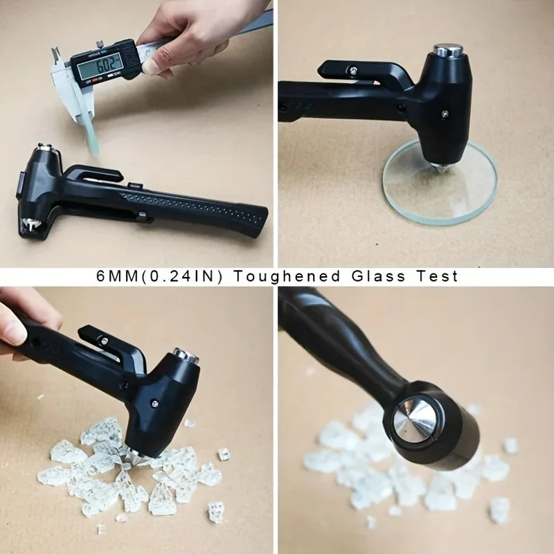 Car Safety Hammer - Portable Multifunctional Vehicle Emergency Tool Survival Kit