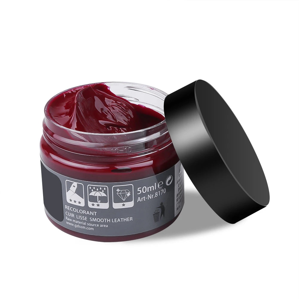 Car Leather Repair Kit - Liquid Skin Recoloring Balm No Heat Tool for Auto Seat Restoration
