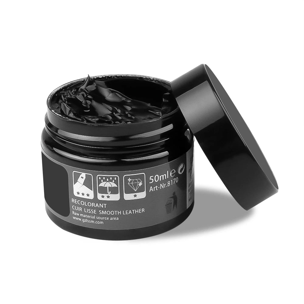 Car Leather Repair Kit - Liquid Skin Recoloring Balm No Heat Tool for Auto Seat Restoration