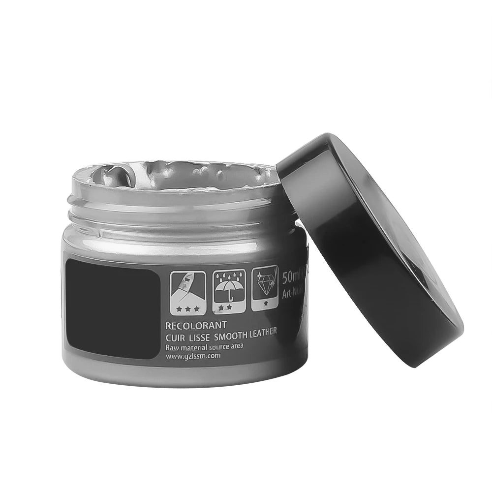 Car Leather Repair Kit - Liquid Skin Recoloring Balm No Heat Tool for Auto Seat Restoration