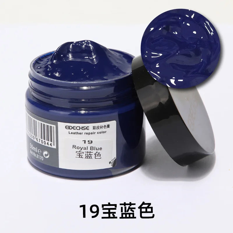 Car Leather Repair Kit - Liquid Skin Recoloring Balm No Heat Tool for Auto Seat Restoration
