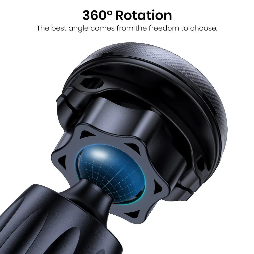 TOPK Magnetic Car Phone Mount - Air Vent Holder with 6 N52 Magnets for iPhone 15