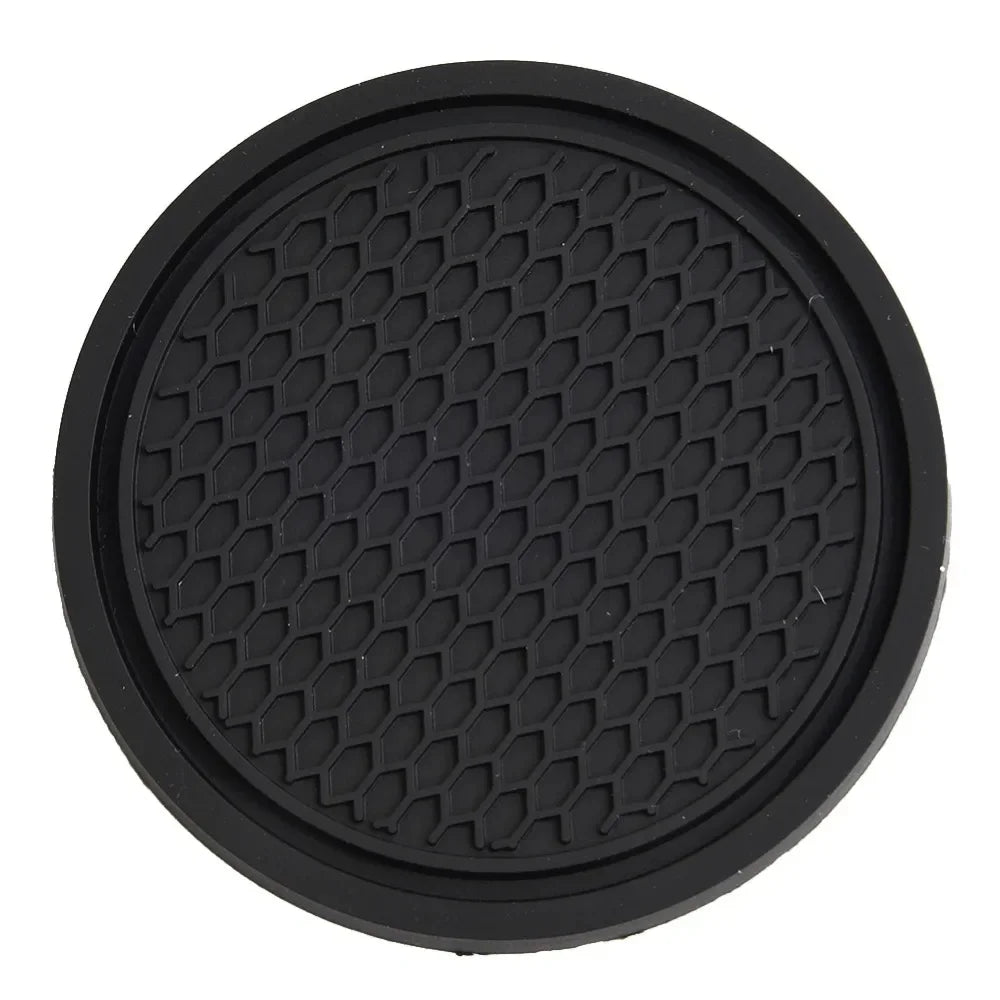 Premium Car Cup Holder Coasters 2-Pack - Anti-Slip Silicone Insert Pads for Vehicle Interior Protection