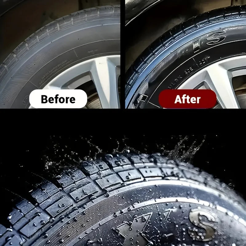 Tire Shine & Plastic Repair Paste - UV Protection 5-Minute Fix