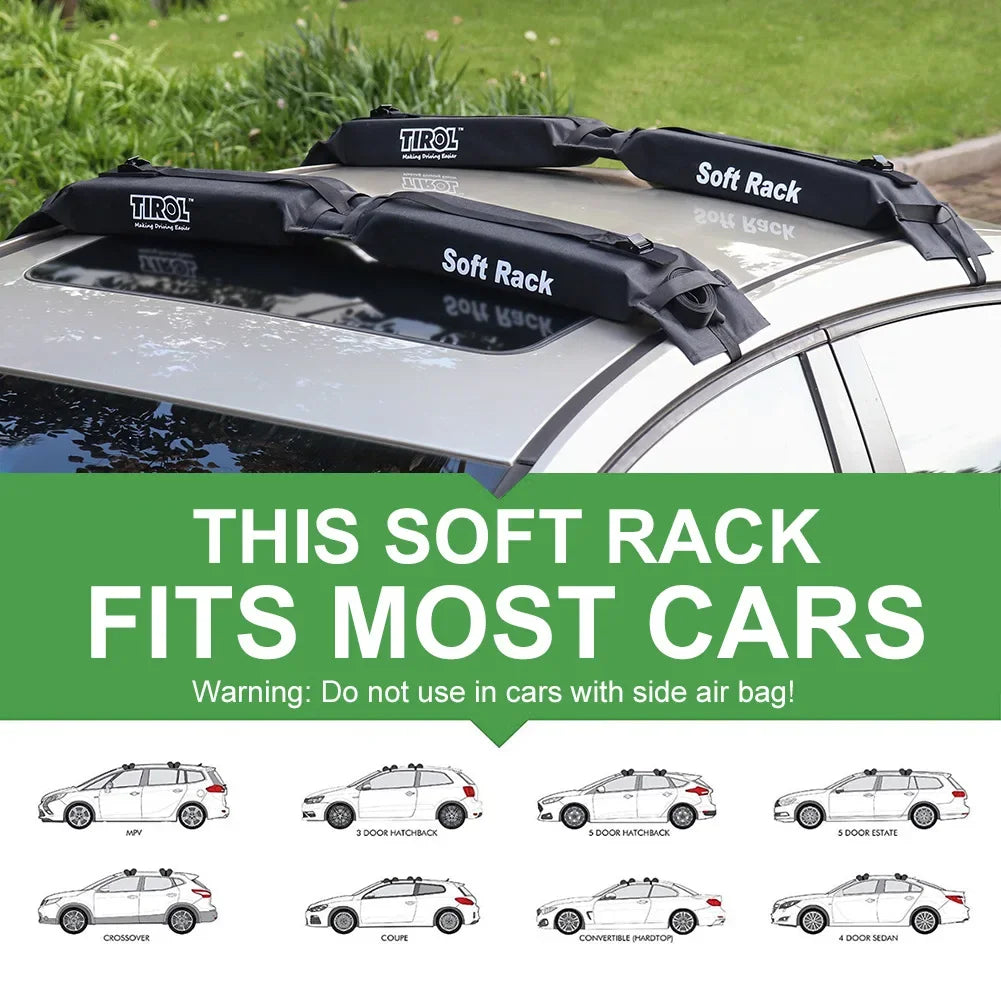 Foldable Roof Luggage Rack - Universal Soft Rack for Outdoor Camping