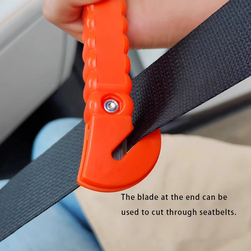 Survival Safety Hammer - Emergency Escape Tool with Seat Belt Cutter Window Glass Breaker