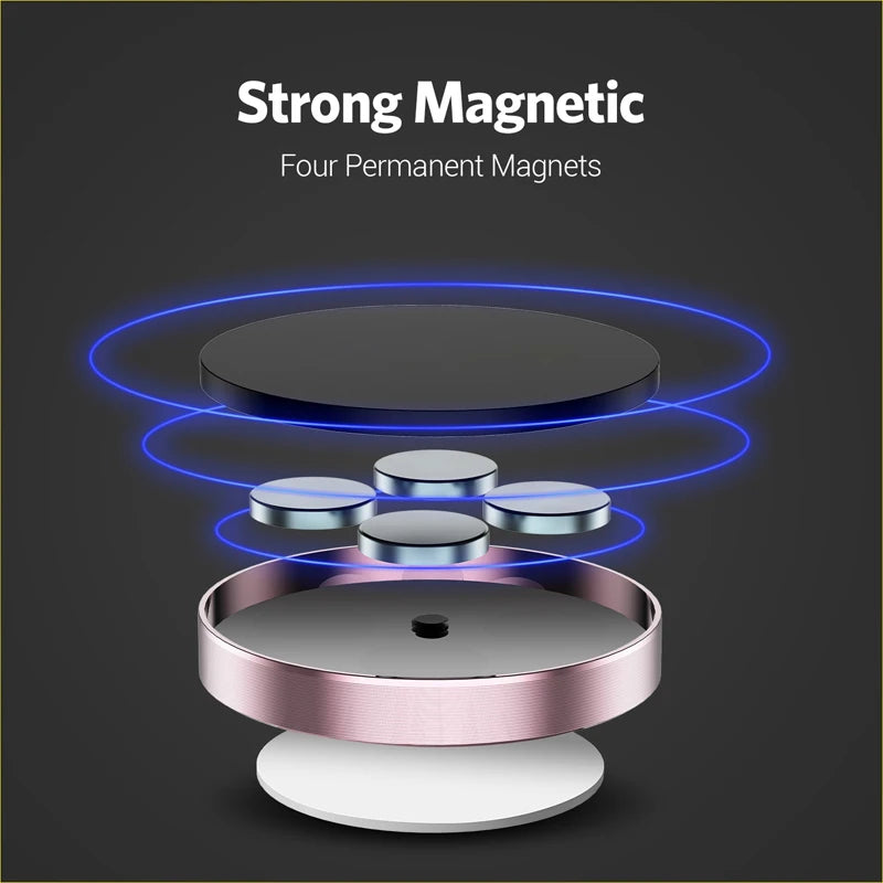 Universal Magnetic Phone Holder - Strong Car Dashboard Mount & Wall Mount Compatible with All Smartphones