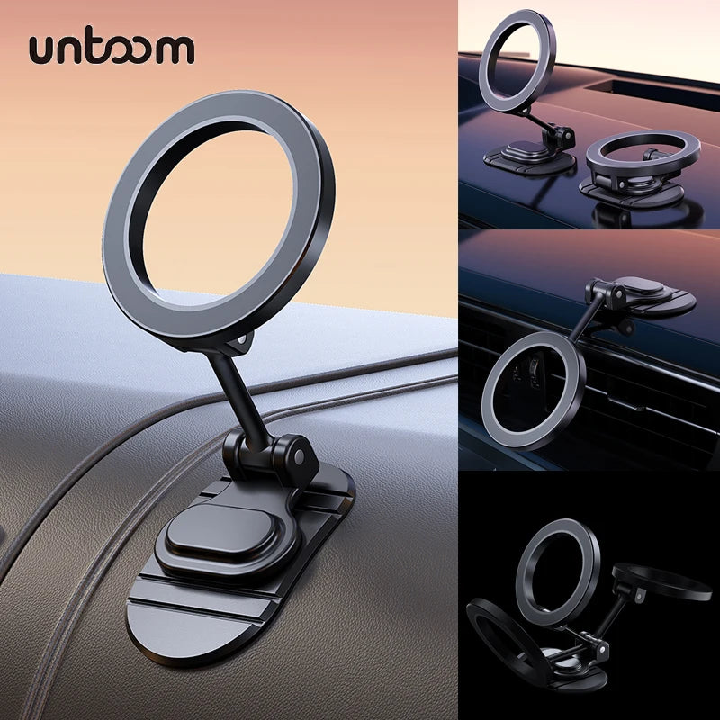 Magnetic Car Phone Holder - MagSafe Compatible Dashboard Mount for iPhone 15/14/13