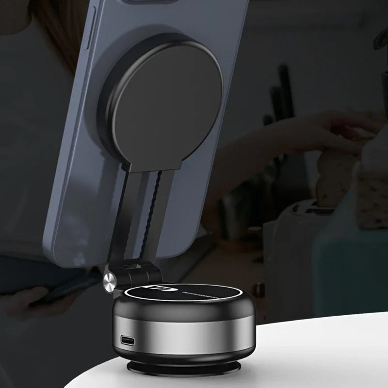 Car Mount Bracket with Electric Vacuum Grip - Adjustable Dashboard Stand for 4.7" Phone Navigation