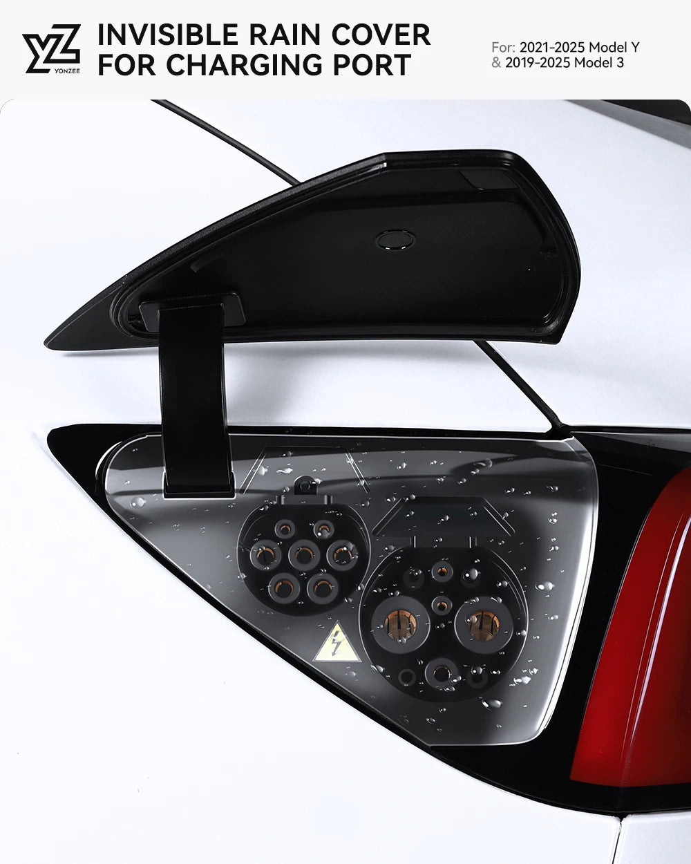 Tesla Model 3/Y Highland Juniper Charger Port Cover - Rainproof Dustproof Protection