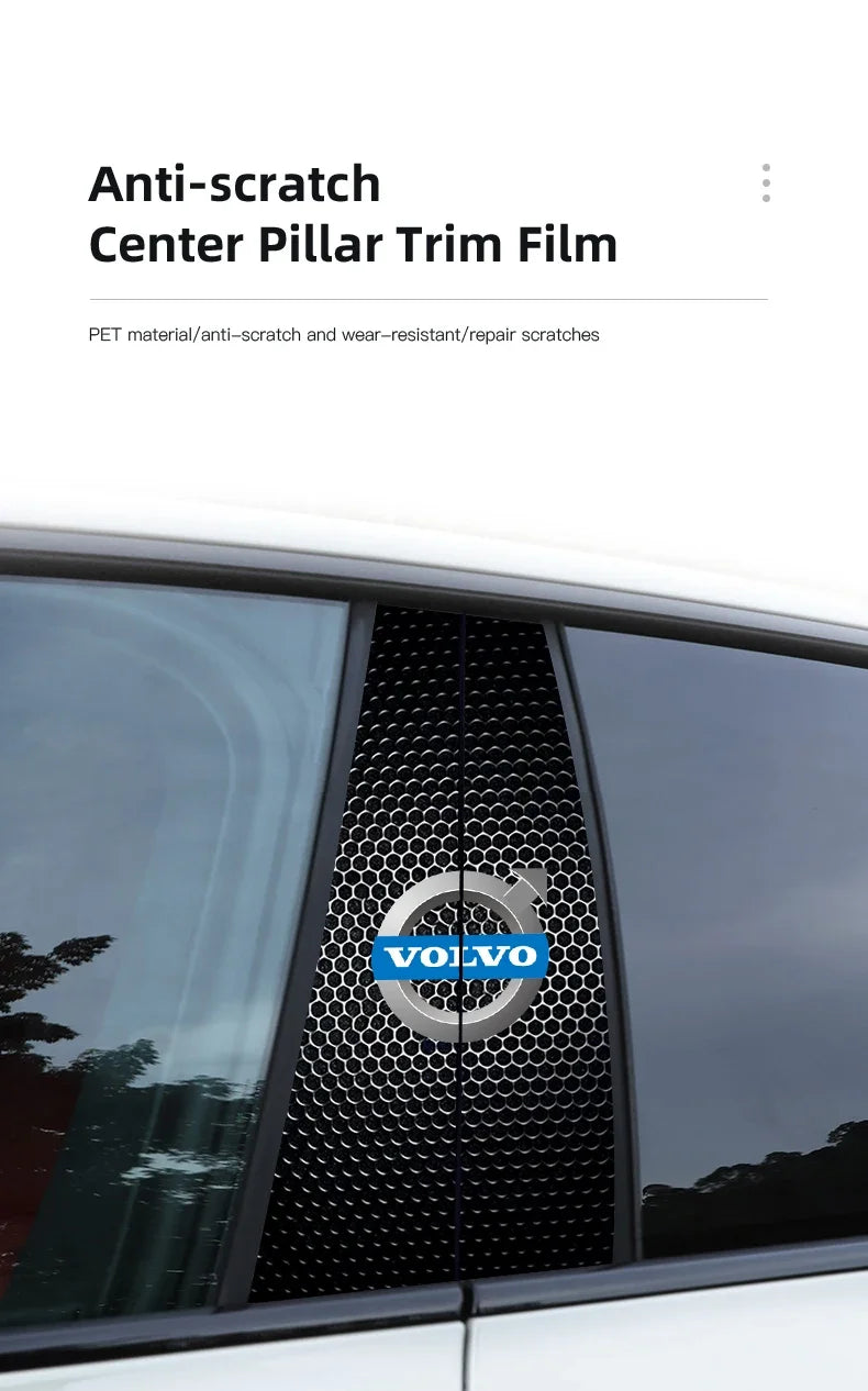 Volvo B-Pillar Stickers - Car Center Column Sunscreen Cover Protection