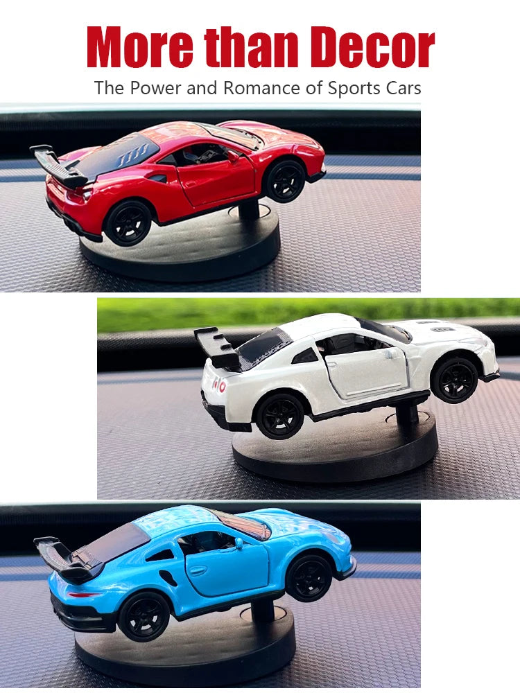 Drift Car Dashboard Toy Model - Swing Turning Sports Race Ornament