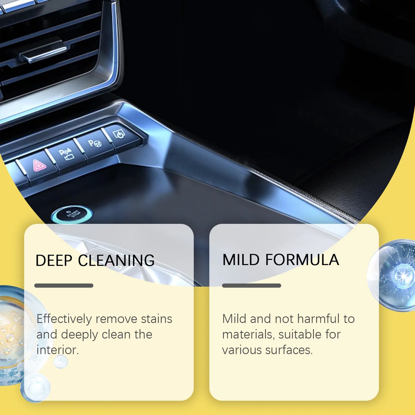 Car Interior Cleaning Wipes - 40pcs Multi-Purpose Dashboard Cleaner