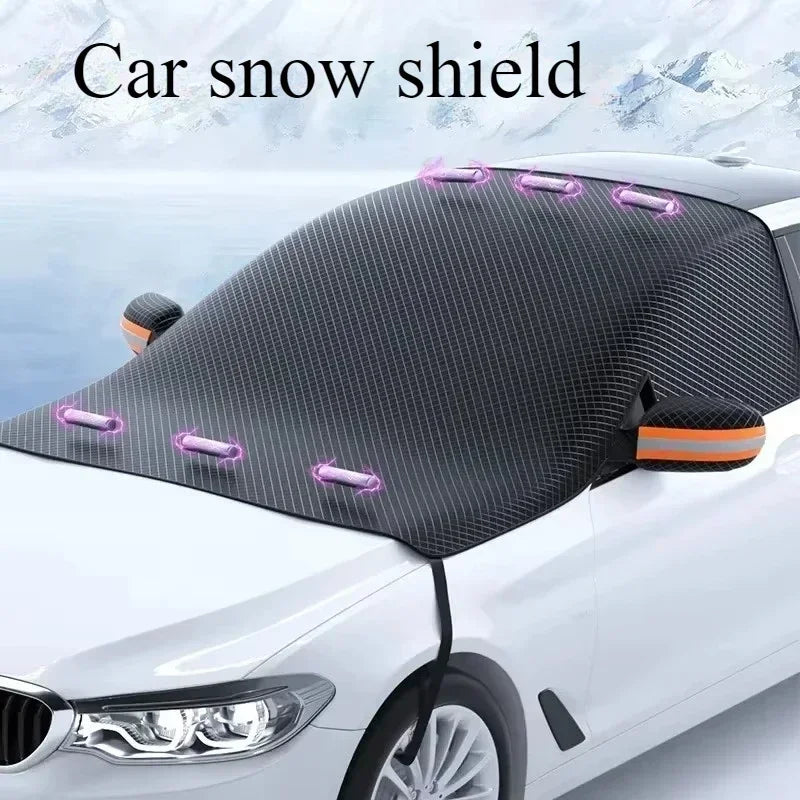 Car snow shield front windshield snow shield winter frost and frost Windows winter car clothing cover thickened