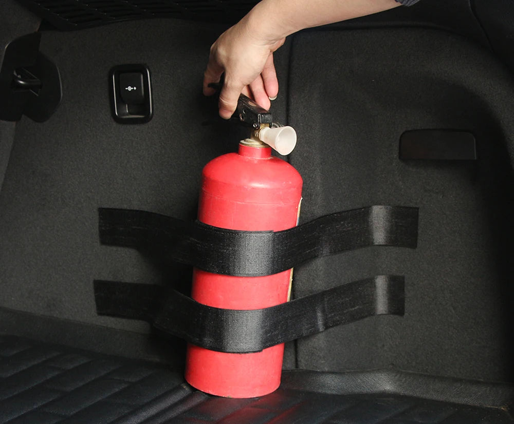Mercedes-Benz Fire Extinguisher Strap Set - 4 Pieces Car Safety Kit