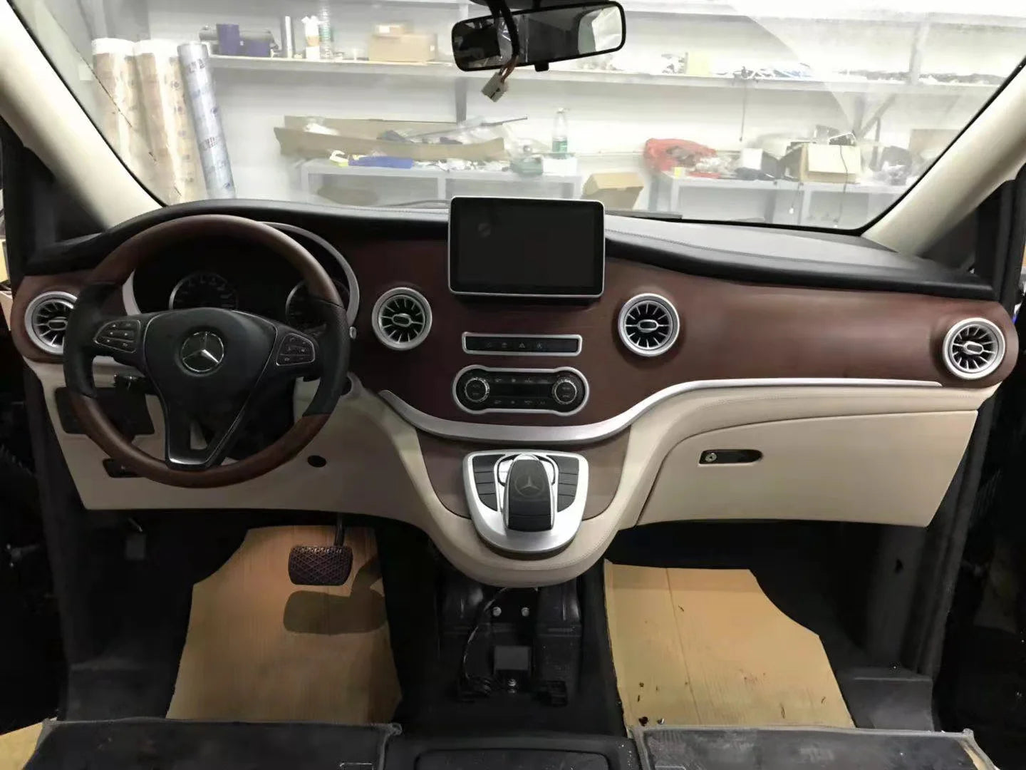 Mercedes Benz W447 Dashboard AC Vent Trim - Premium Interior Air Outlet Cover for V-Class EQV Vito Viano Metris
