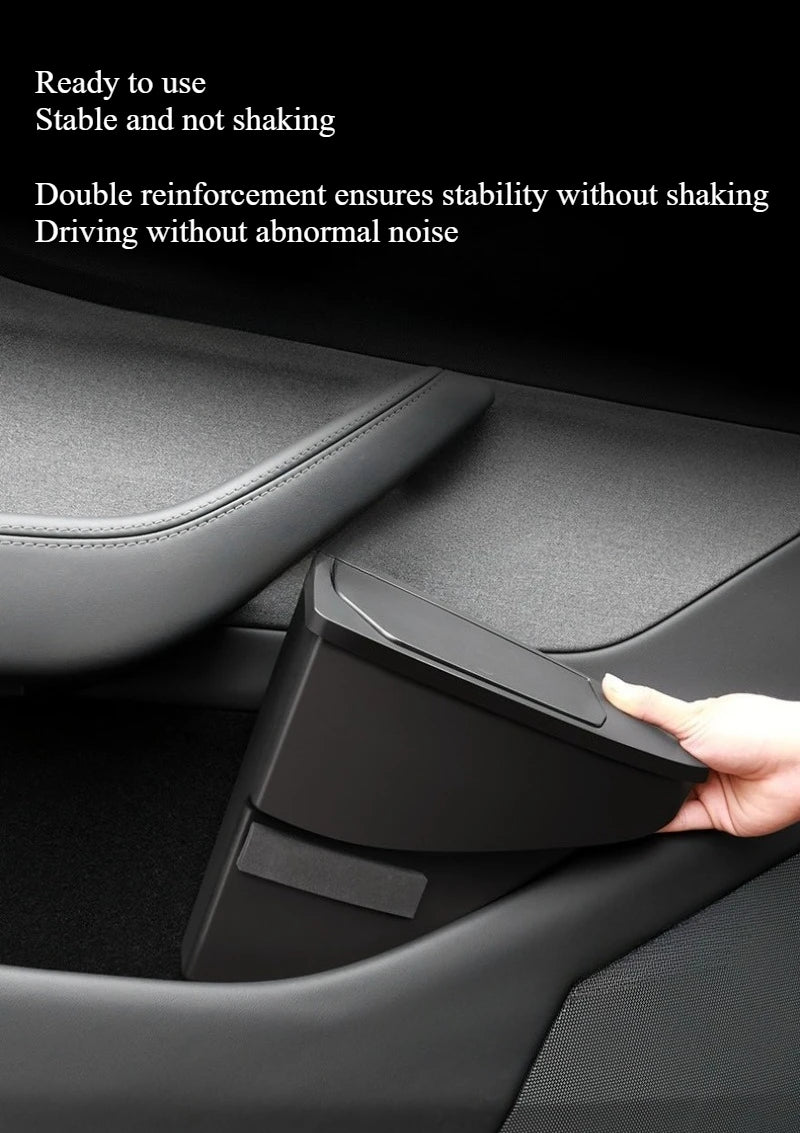 Tesla Model Y Juniper Front Door Storage - Multi-Functional Trash Can 2025