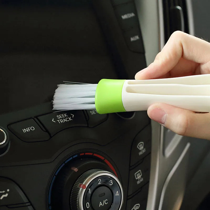 2-in-1 Car Air Conditioner Cleaning Tool - Multi-Purpose Dust Brush