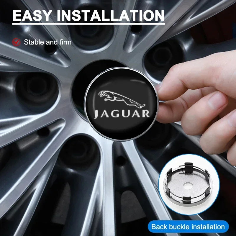 Jaguar Wheel Center Caps 60mm - Hub Cap Covers for All Jaguar Models