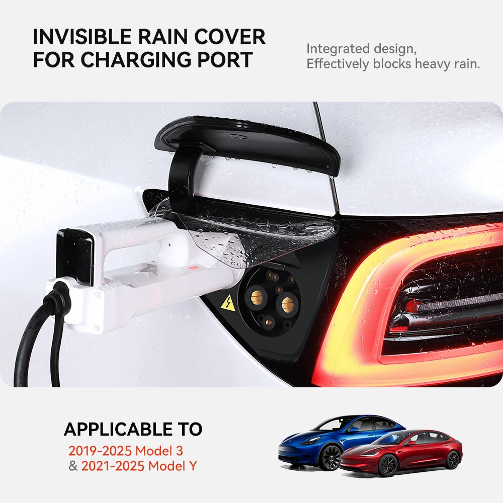 Tesla Model 3/Y Highland Juniper Charger Port Cover - Rainproof Dustproof Protection
