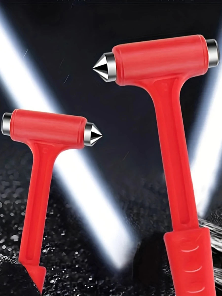 Emergency Car Escape Hammer - Multi-Function Safety Tool with Window Breaker & Seatbelt Cutter