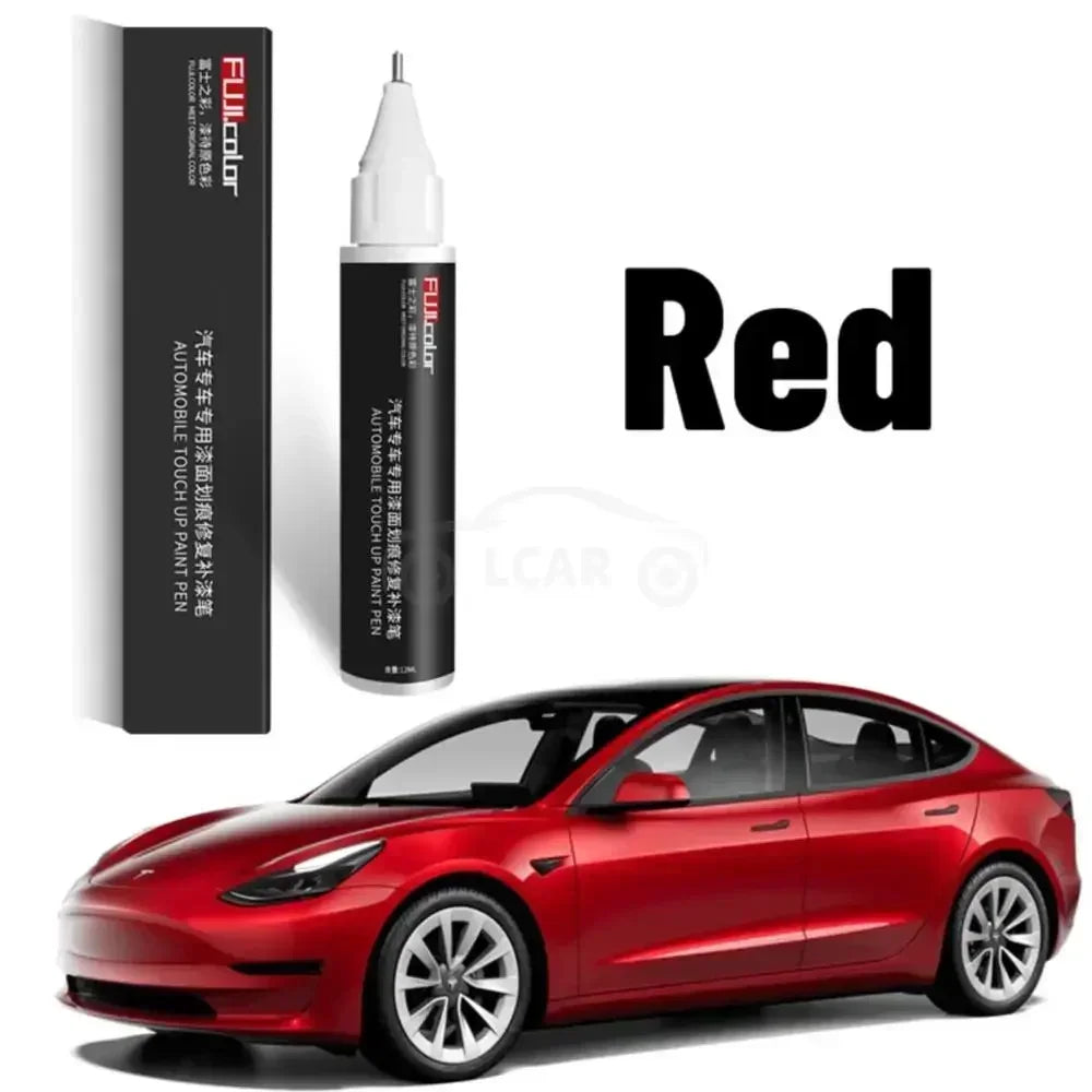 Tesla Paint Repair Pen - Car Scratch Remover for Model 3/X/Y/S Black White Wheel Hub Red