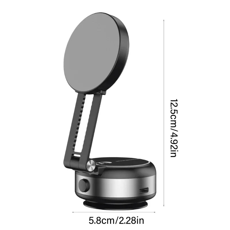 Car Mount Bracket with Electric Vacuum Grip - Adjustable Dashboard Stand for 4.7" Phone Navigation