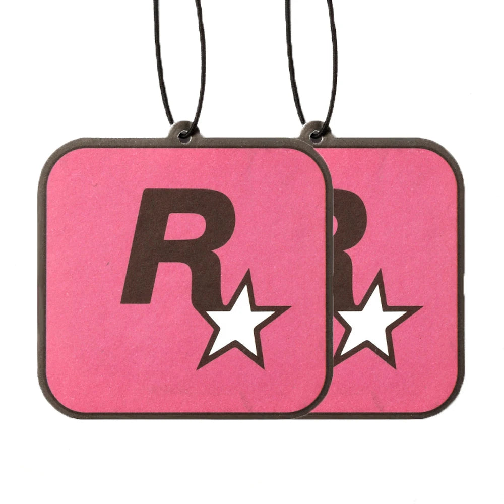 Car Rockstar Fragrance Tablets Air Freshener - Aromatherapy Pendant rose red