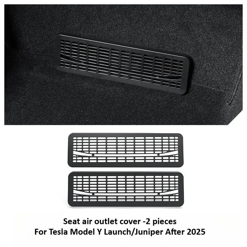 Tesla Model Y Juniper 2025+ Rear Air Conditioning Outlet Mesh Net - Under Seat AC Protection Cover