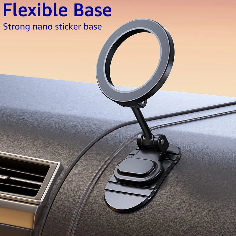 Magnetic Car Phone Holder - MagSafe Compatible Dashboard Mount for iPhone 15/14/13