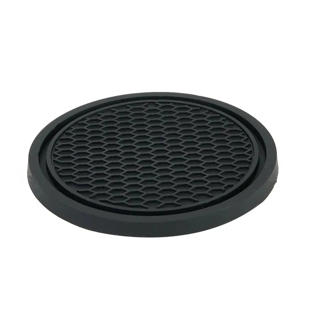 Premium Car Cup Holder Coasters 2-Pack - Anti-Slip Silicone Insert Pads for Vehicle Interior Protection
