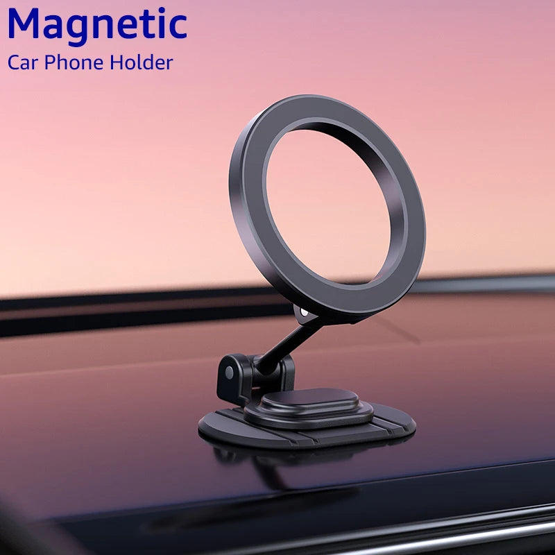 Magnetic Car Phone Holder - MagSafe Compatible Dashboard Mount for iPhone 15/14/13