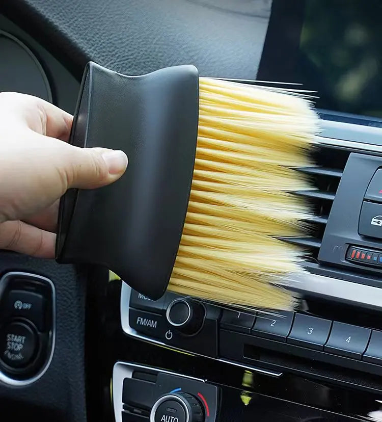 Car Interior Cleaning Brush - Soft Dust Brush for Air Vents & Gaps