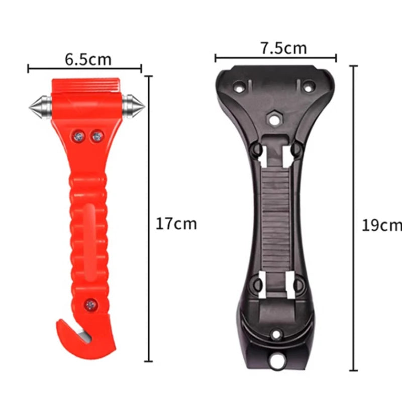 Survival Safety Hammer - Emergency Escape Tool with Seat Belt Cutter Window Glass Breaker