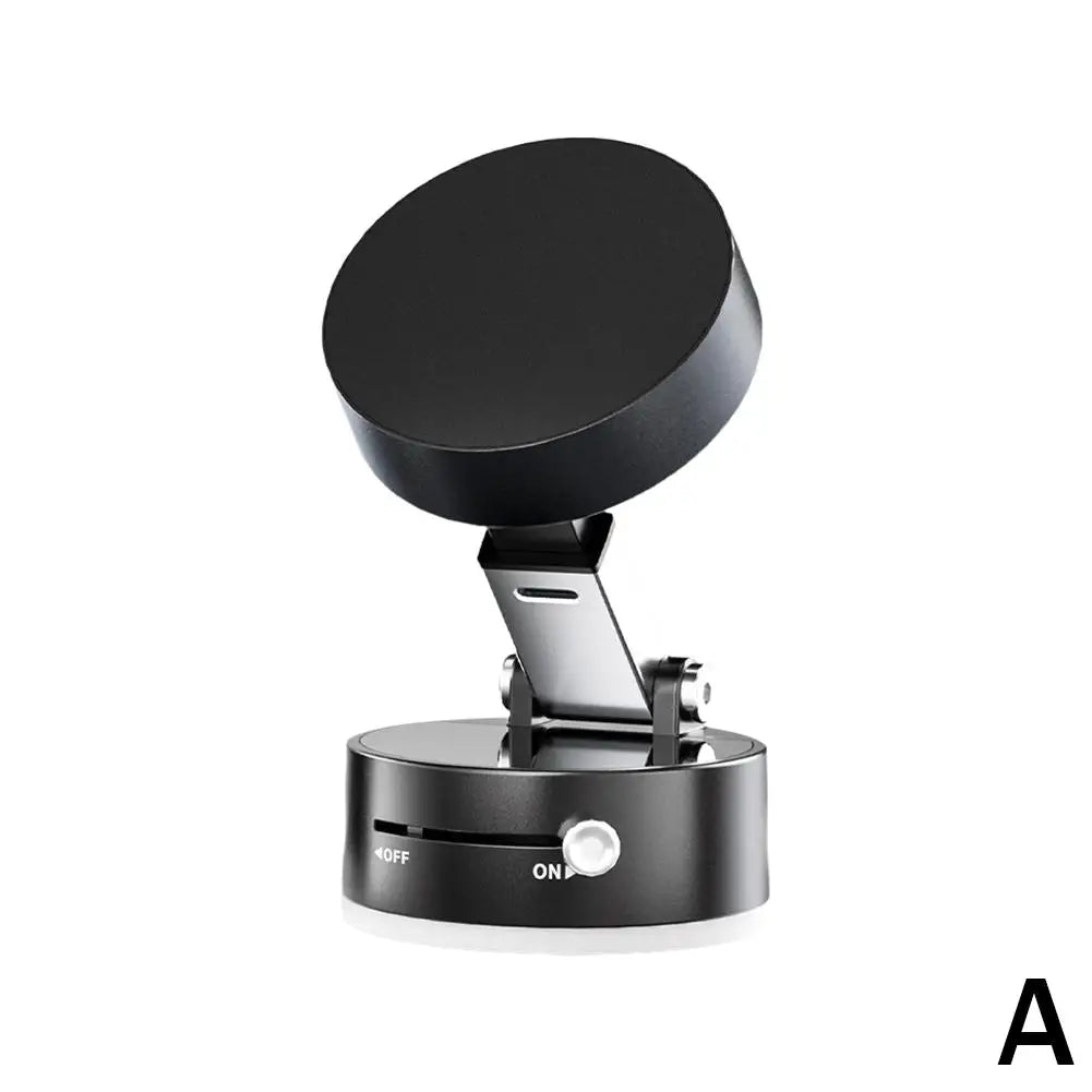 Premium Magnetic Car Phone Holder - Double-Sided Suction Cup Mount with 360° Rotation & Foldable Design
