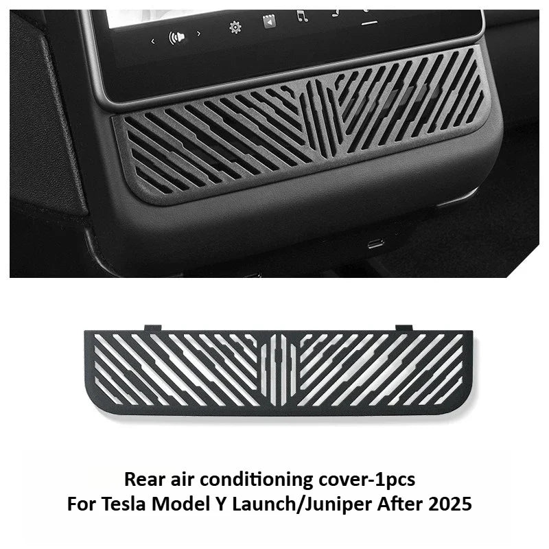 Tesla Model Y Juniper 2025+ Rear Air Conditioning Outlet Mesh Net - Under Seat AC Protection Cover