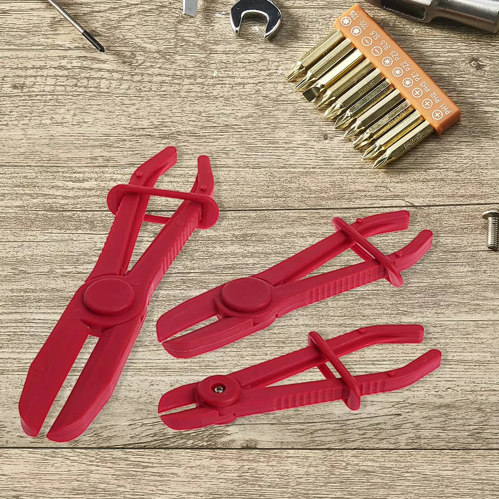3-Piece Hose Clamp Pliers Set - Brake Fuel Water Line Removal Tool