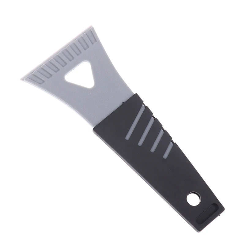 Mini Plastic Ice Scraper - Car Windshield Frost Removal Tool Gray