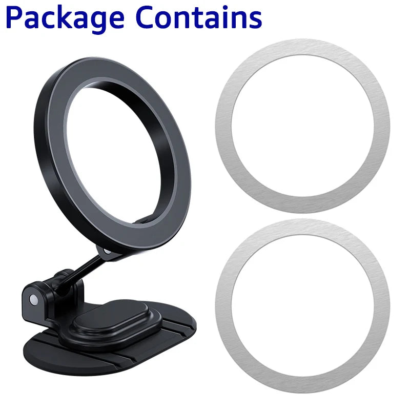 Magnetic Car Phone Holder - MagSafe Compatible Dashboard Mount for iPhone 15/14/13