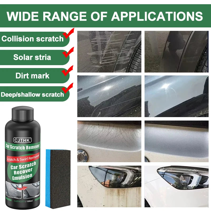 Car Scratch Remover & Paint Care Tool - Auto Swirl Repair Polishing Compound