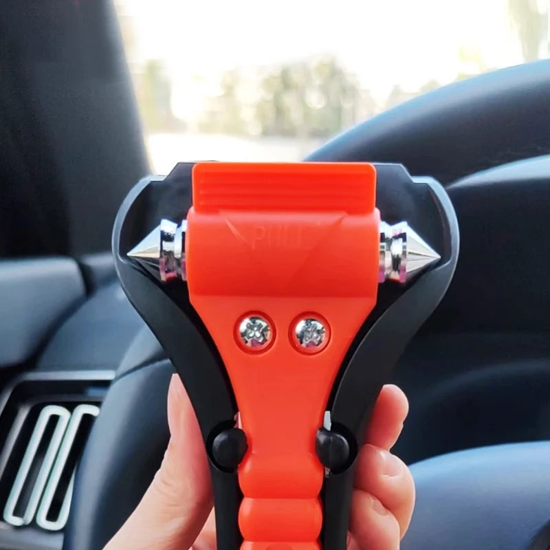 Survival Safety Hammer - Emergency Escape Tool with Seat Belt Cutter Window Glass Breaker