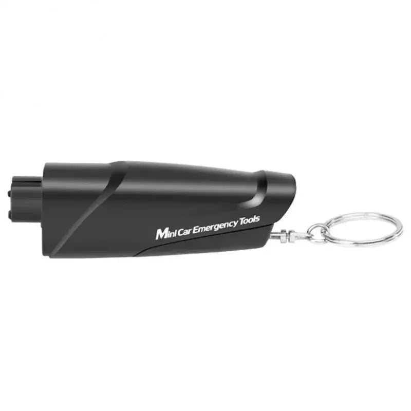 Premium Car Emergency Keychain Hammer - Alloy Glass Breaker & Seatbelt Cutter Multi-Function Rescue Tool