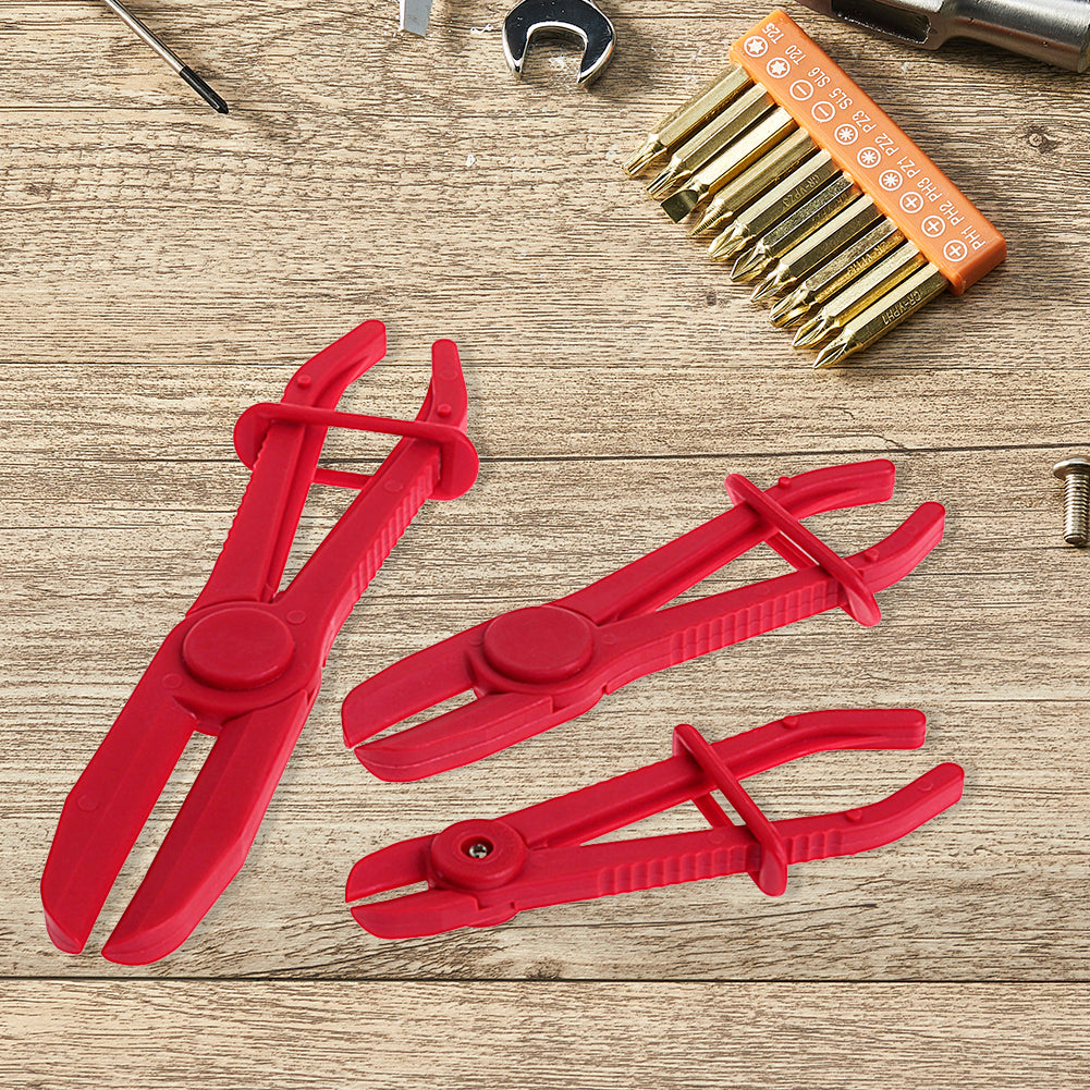 3-Piece Hose Clamp Pliers Set - Brake Fuel Water Line Removal Tool