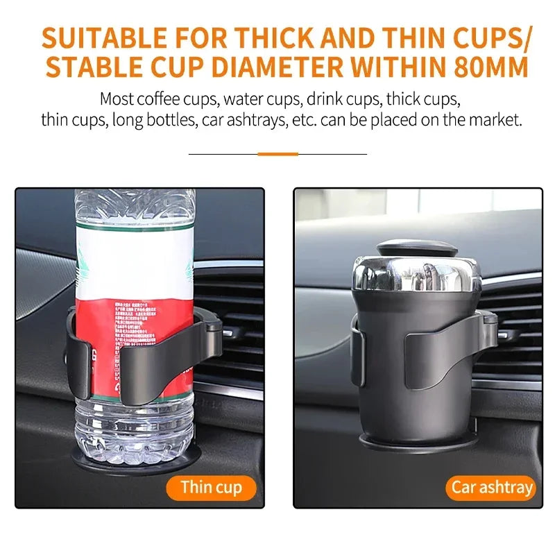 Universal Car Air Vent Cup Holder - Drink Bottle Holder Stand for Auto Truck Water