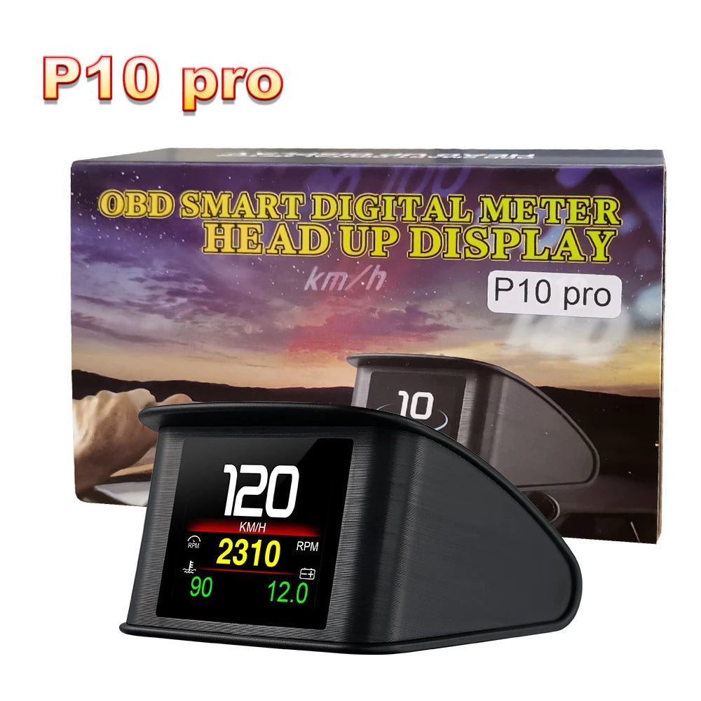 OBD2 Digital Speedometer P10 PRO Head Up Display Smart Car Computer