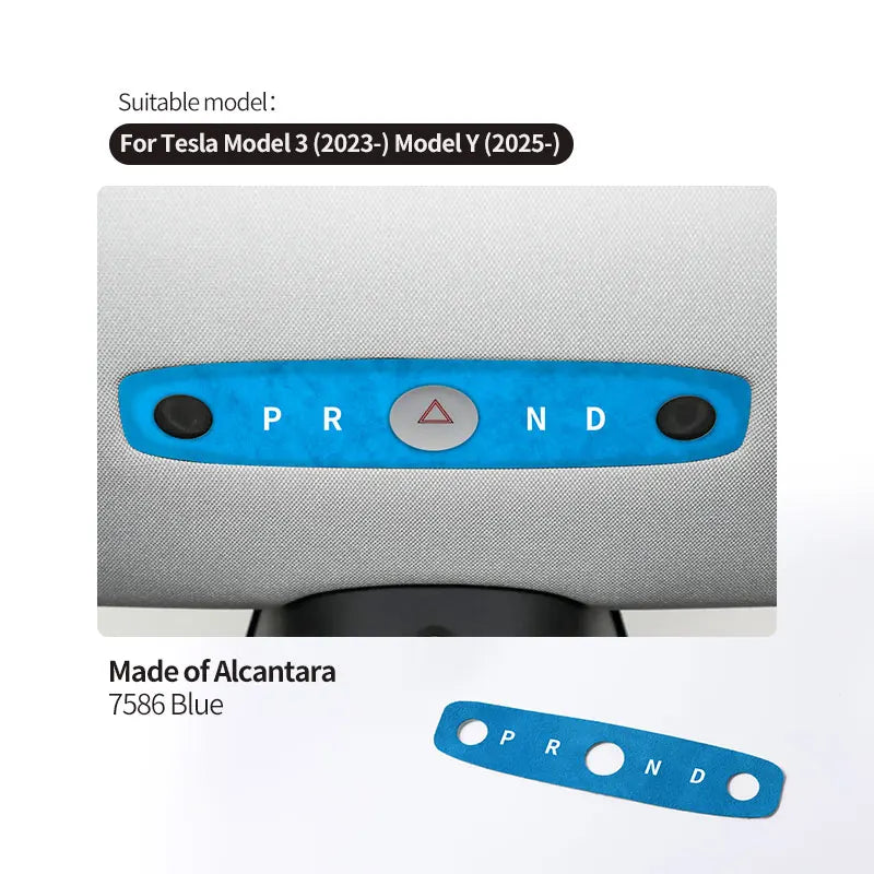 Tesla Model 3 Highland Y Alcantara Reading Light Trim 2023+ 7586 Blue