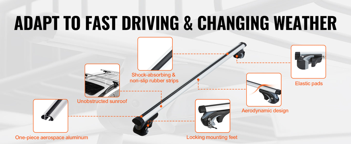 Product advertisement for a car sunshade with features highlighted on a light gray background.