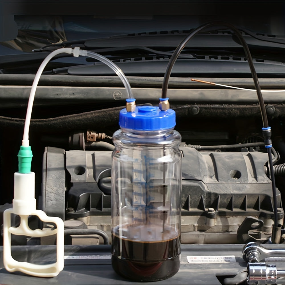 Universal Manual Oil Change Vacuum Pump - 67.63oz PE Suction Tool