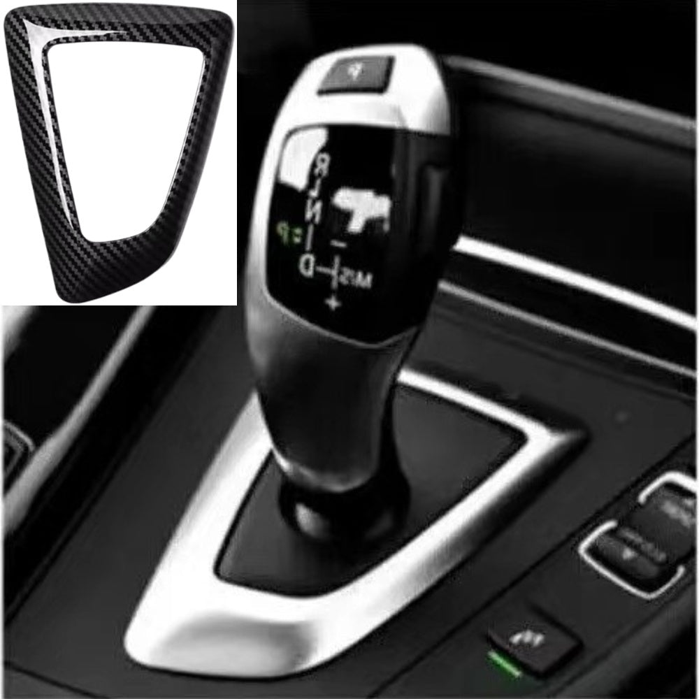 BMW Carbon Fiber Gear Shift Knob Cover - Interior Upgrade RHD chassis frame BMW gear shift cover