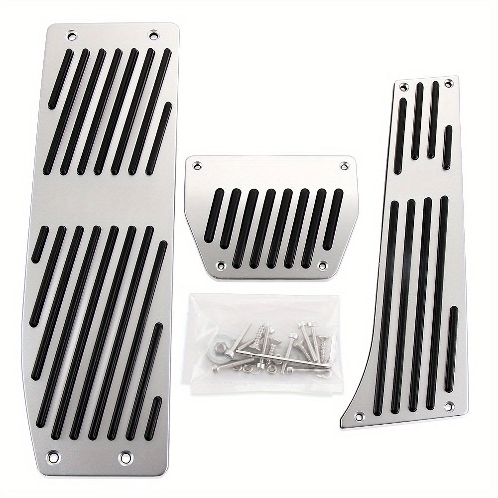 BMW Aluminum Alloy Pedal Set - Non-Slip Racing Style Pedals Automatic Model Three-piece Set